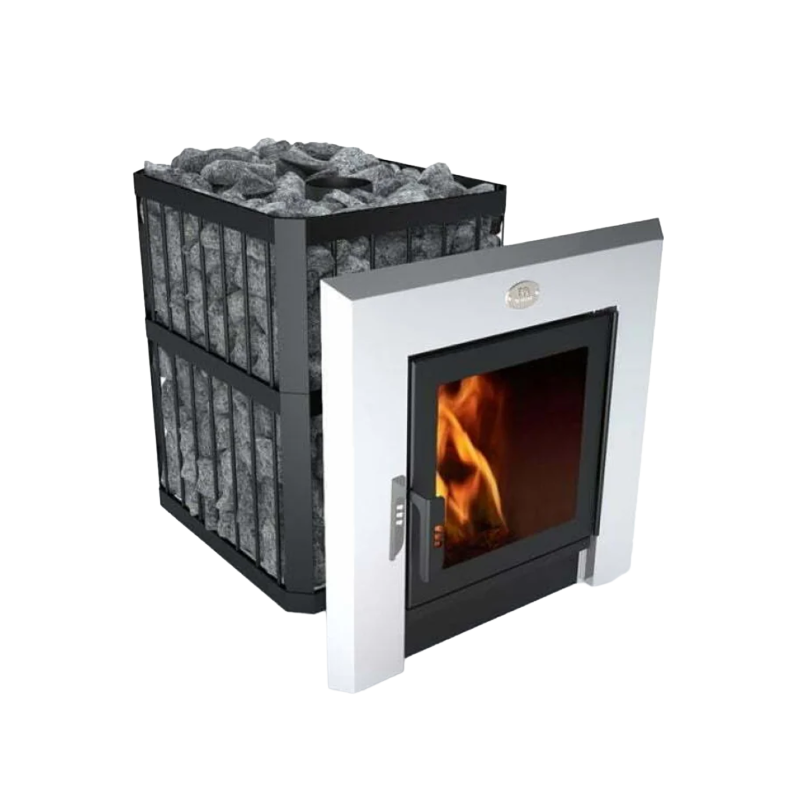 Piec do sauny opalany drewnem - NOVA PANORAMA 26 z siecią