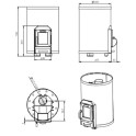 Piec do sauny opalany drewnem - STOVEMAN 13R - 2