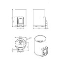 Piec do sauny opalany drewnem - STOVEMAN 20R HEAVY - 3