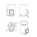 Piec do sauny opalany drewnem - STOVEMAN 20R - 2