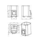 Piec do sauny opalany drewnem - STOVEMAN 24 - 2