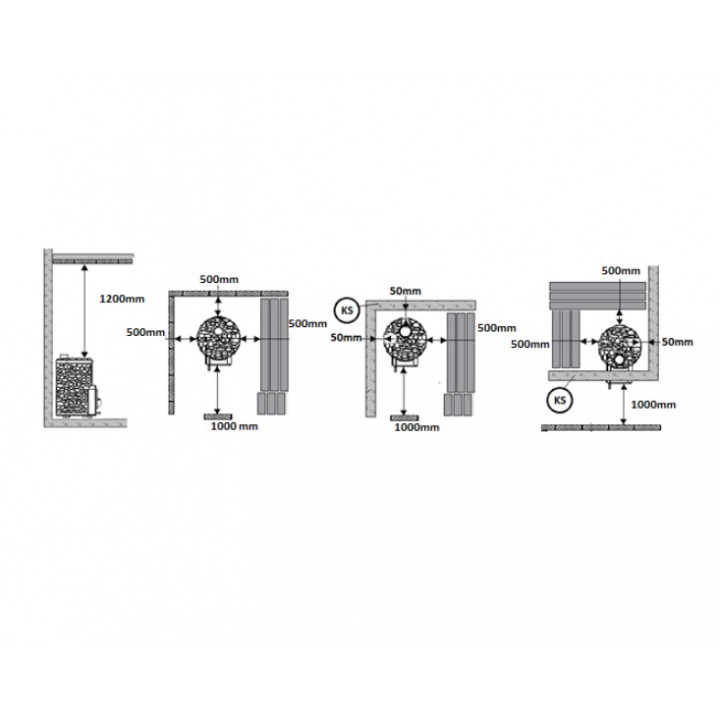 Piec do sauny opalany drewnem - STOVEMAN 24 LS HEAVY