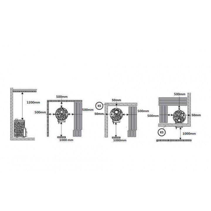 Piec do sauny opalany drewnem - STOVEMAN CROWN 20R