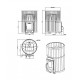 Piec do sauny opalany drewnem - STOVEMAN CROWN 20R