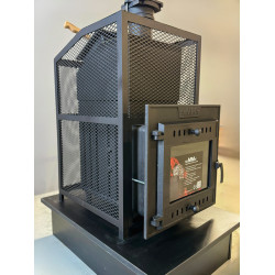 Piec do sauny opalany drewnem - SUMMIT Mont Blanc z klasyczną siecią 