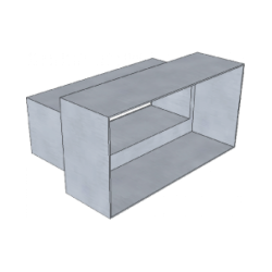 Wylot wentylacyjny 160x80 mm 