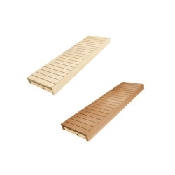 Ławka do sauny, osika / olcha, 600x1600-2400 mm  Ławka do sauny, osika / olcha, 600x1600-2400 mm