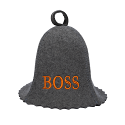 Czapka do sauny - BOSS, szara 