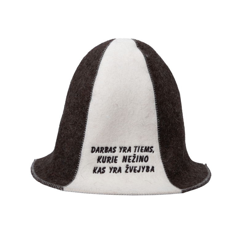 Czapka do sauny - Dla rybaków, w paski