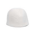 Czapka do sauny - biała, wełniana - 0