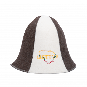 Czapka do sauny - Lietuva, w paski