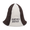 Czapka do sauny - PIRTYS ŠEFAS, w paski - 0
