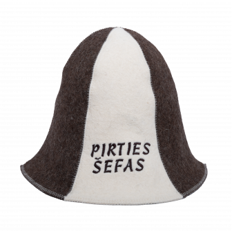 Czapka do sauny - PIRTYS ŠEFAS, w paski