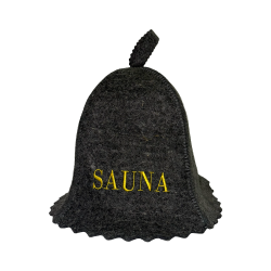 Czapka do sauny - SAUNA, szara 