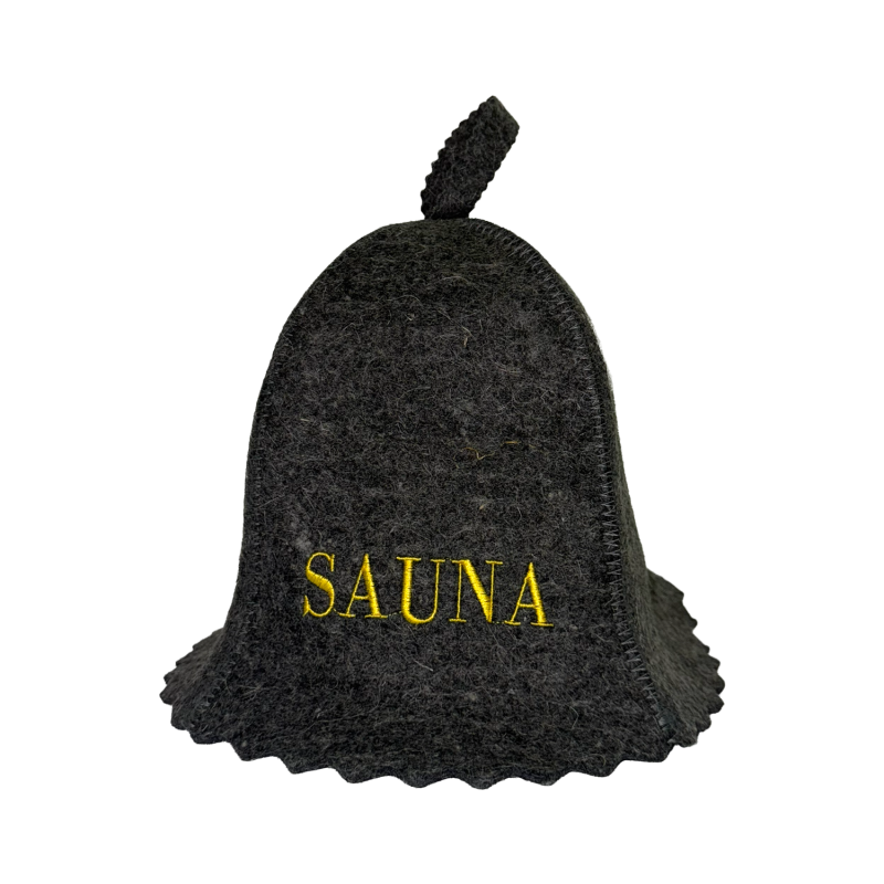 Czapka do sauny - SAUNA, szara