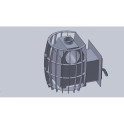 Piec do sauny opalany drewnem - TEPLODAR BARREL 12 z drzwiami szklanymi - 6
