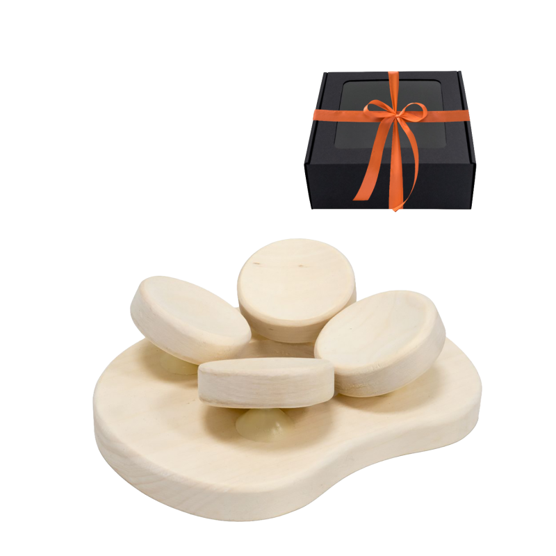 Poduszka do sauny, w pudełku prezentowym, drewno osikowe