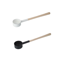 Chochla do sauny SAUFLEX 53 cm, biała i czarna  Chochla do sauny SAUFLEX 53 cm, biała i czarna