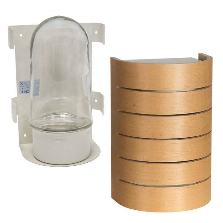 Lampa do sauny Raita, RTL, E27/40W, olcha