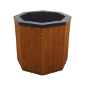 Wanna z zimną wodą, obudowa drewniana, 200 l - 0