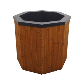 Wanna z zimną wodą, obudowa drewniana, 200 l 