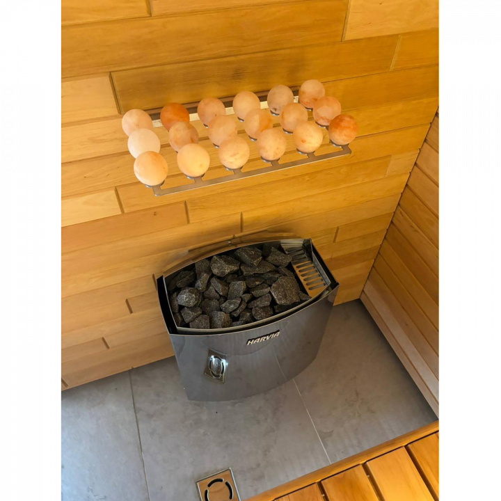 Kule solne do sauny SAUFLEX – zestaw 18 szt. ze stojakiem