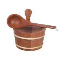 SAUFLEX wiadro drewniane 4 l, cedr - 0