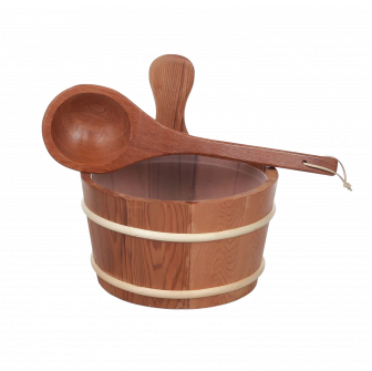 SAUFLEX wiadro drewniane 4 l, cedr