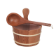 SAUFLEX wiadro drewniane 4 l, cedr