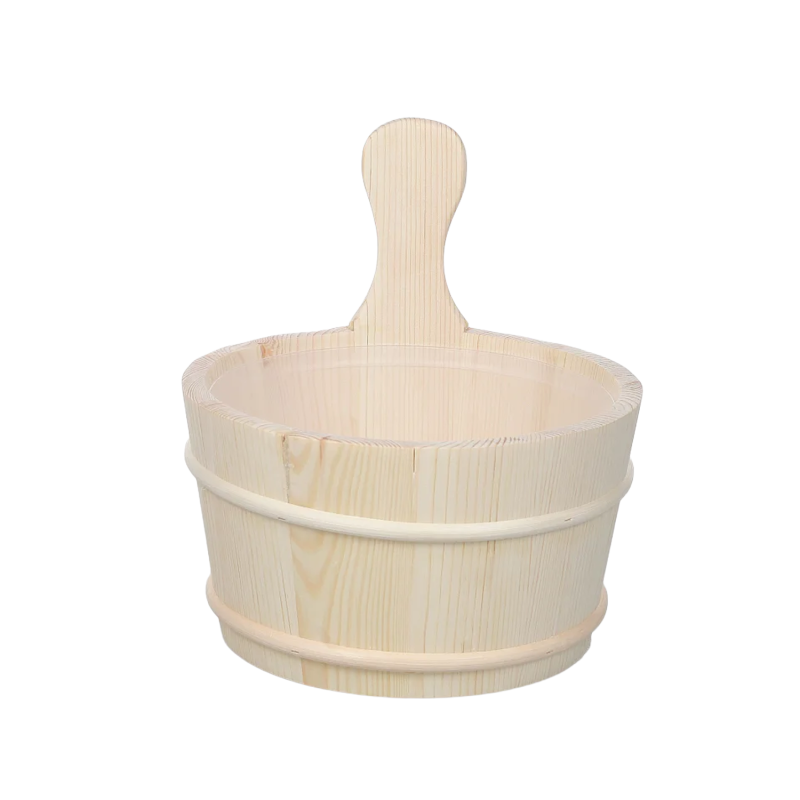 SAUFLEX wiadro drewniane 4 l, sosna