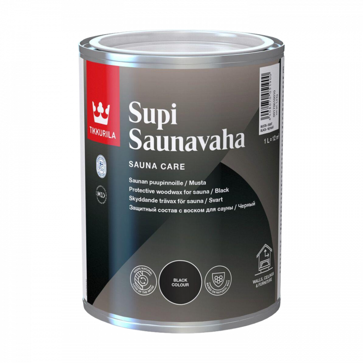 Tikkurila Supi Saunavaha 1 l , czarna