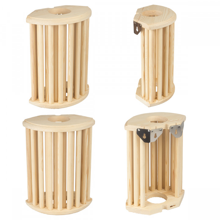Zestaw lamp i kratek Sawo 915-VP, sosna