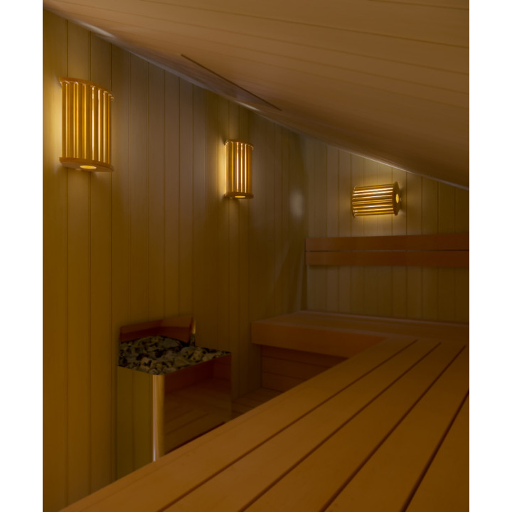 Zestaw lamp i kratek Sawo 915-VA, osika