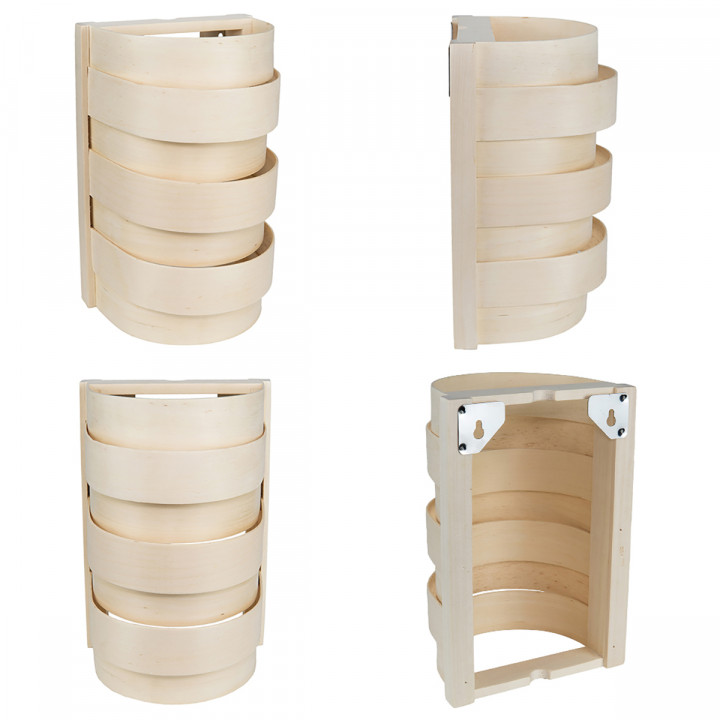 Zestaw lamp i kratek Sawo 917-A, osika