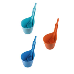 Zestaw wiader i chochli RENTO bioplastik wielokolorowy 5 l