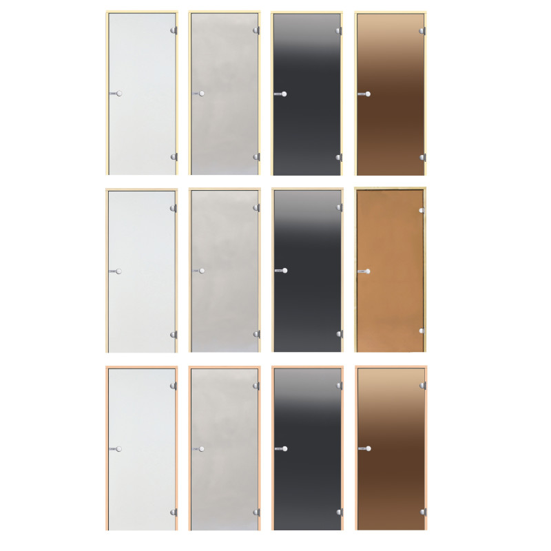 Drzwi do sauny szklane HARVIA 9x19