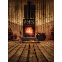 Piec do sauny opalany drewnem - SUMMIT MANASLU OPEN z kratką - 0