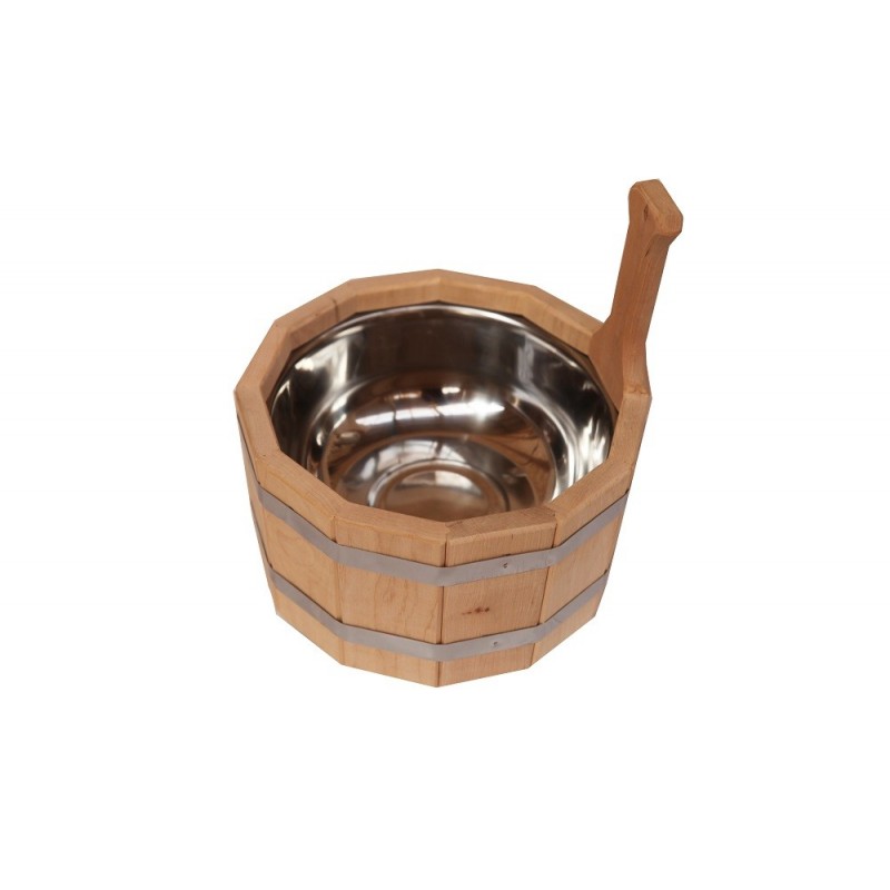 Wiadro z wkładką ze stali nierdzewnej, 3 l