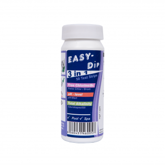 Paski testowe do wody Easy-Dip 3 w 1, do pomiaru pH/CL/BR/zasadowości, 50 szt.