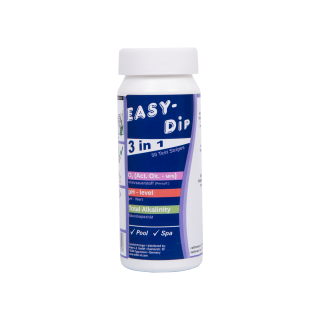 Paski testowe do wody Easy-Dip 3 w 1 do pomiaru pH/O2/zasadowości