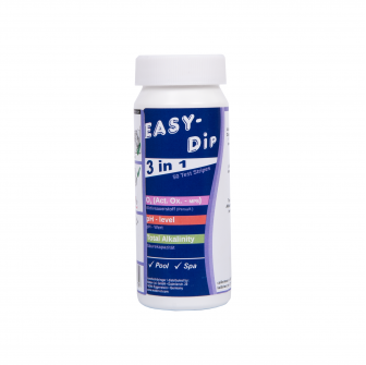 Paski testowe do wody Easy-Dip 3 w 1 do pomiaru pH/O2/zasadowości, 50 szt.