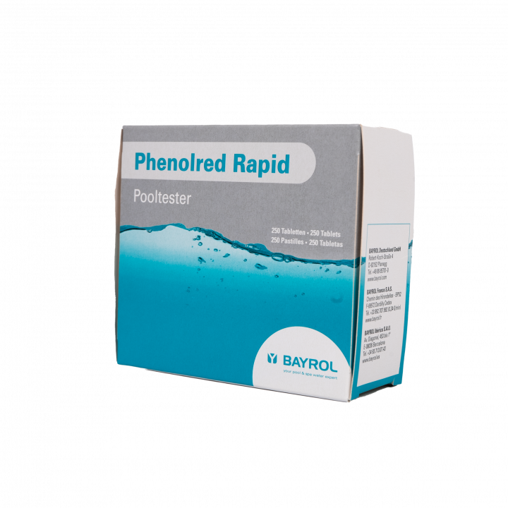 Tabletki do badania wody Phenolred Rapid, do określania pH, 10 tabletek