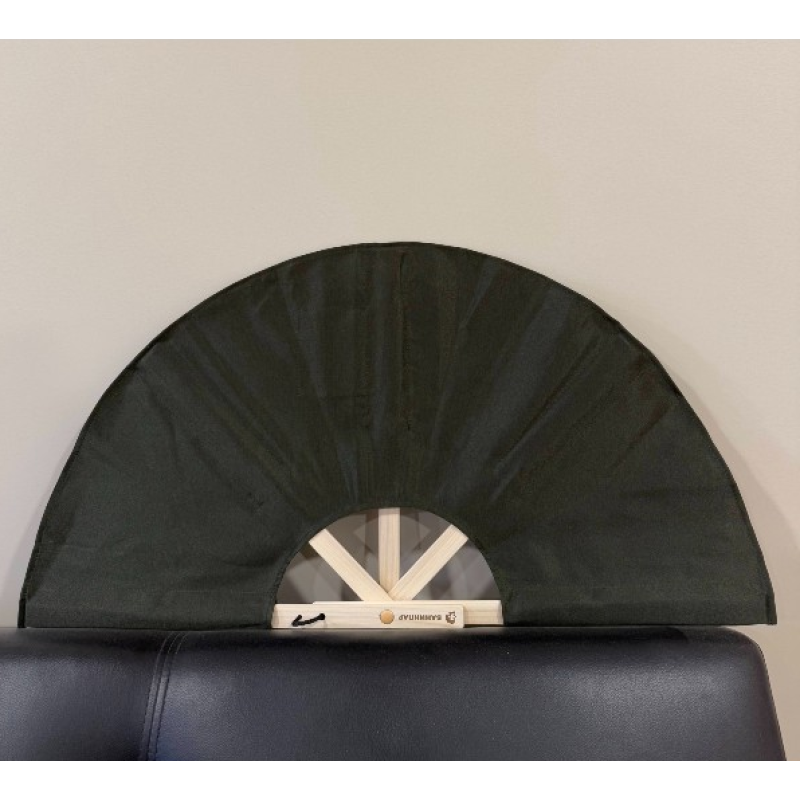 Wentylator do sauny z tkaniny, ciemnozielony