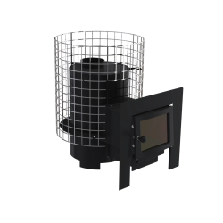 Piec do sauny opalany drewnem - VILPRA GRANNUS-8-LV z zewnętrznym paleniskiem 