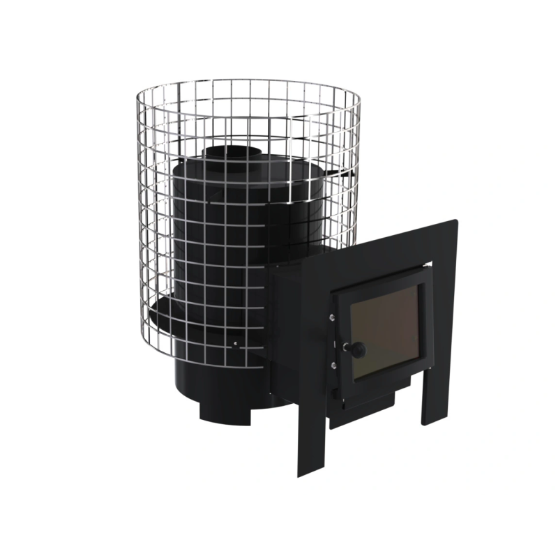 Piec do sauny opalany drewnem - VILPRA GRANNUS-8-LV z zewnętrznym paleniskiem