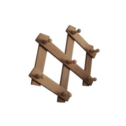 Wieszak przesuwny, 7 haczyków 