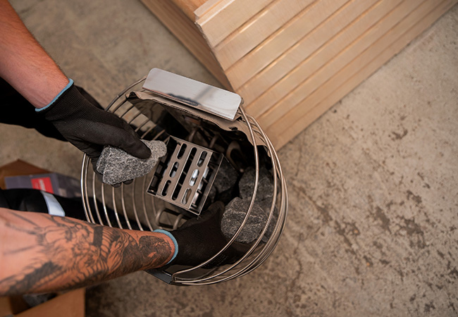 Kamienie do sauny i ich układanie jesienią: TOP 3 schematy według frakcji i przepływów powietrza