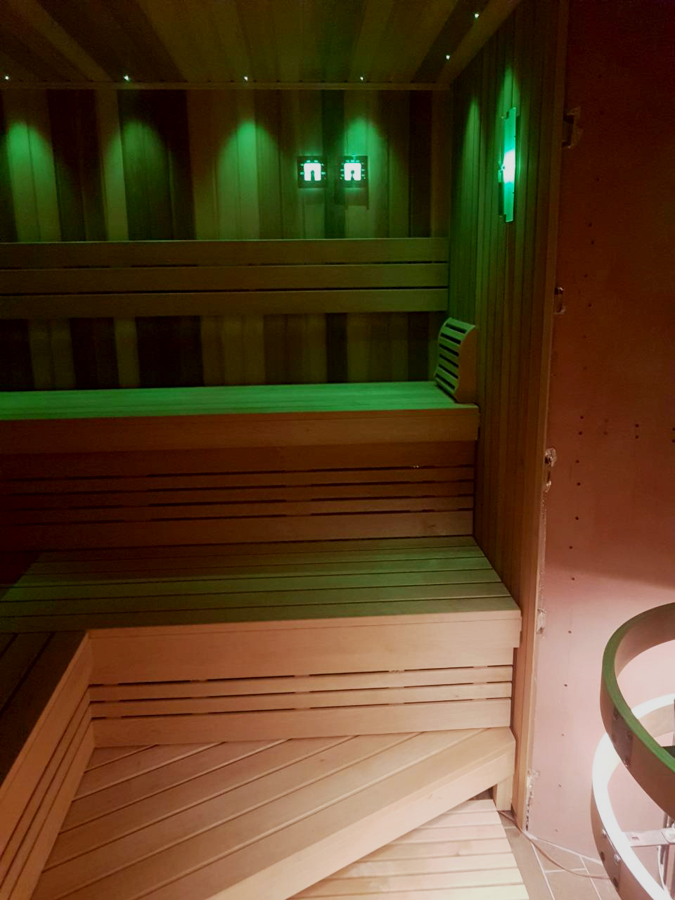 Sauna z olchą i kanadyjskim drewnem cedrowym