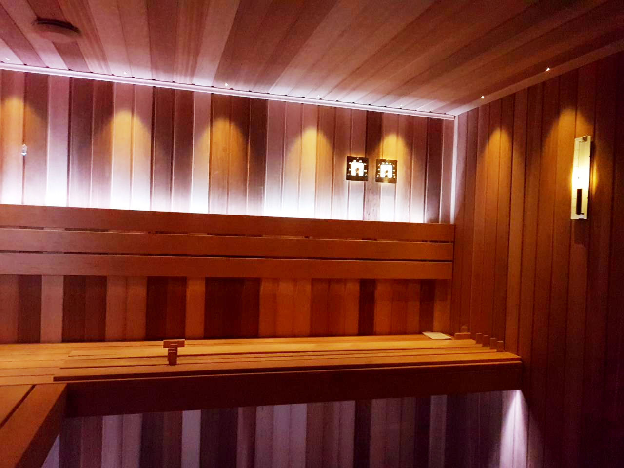 Sauna z olchą i kanadyjskim drewnem cedrowym